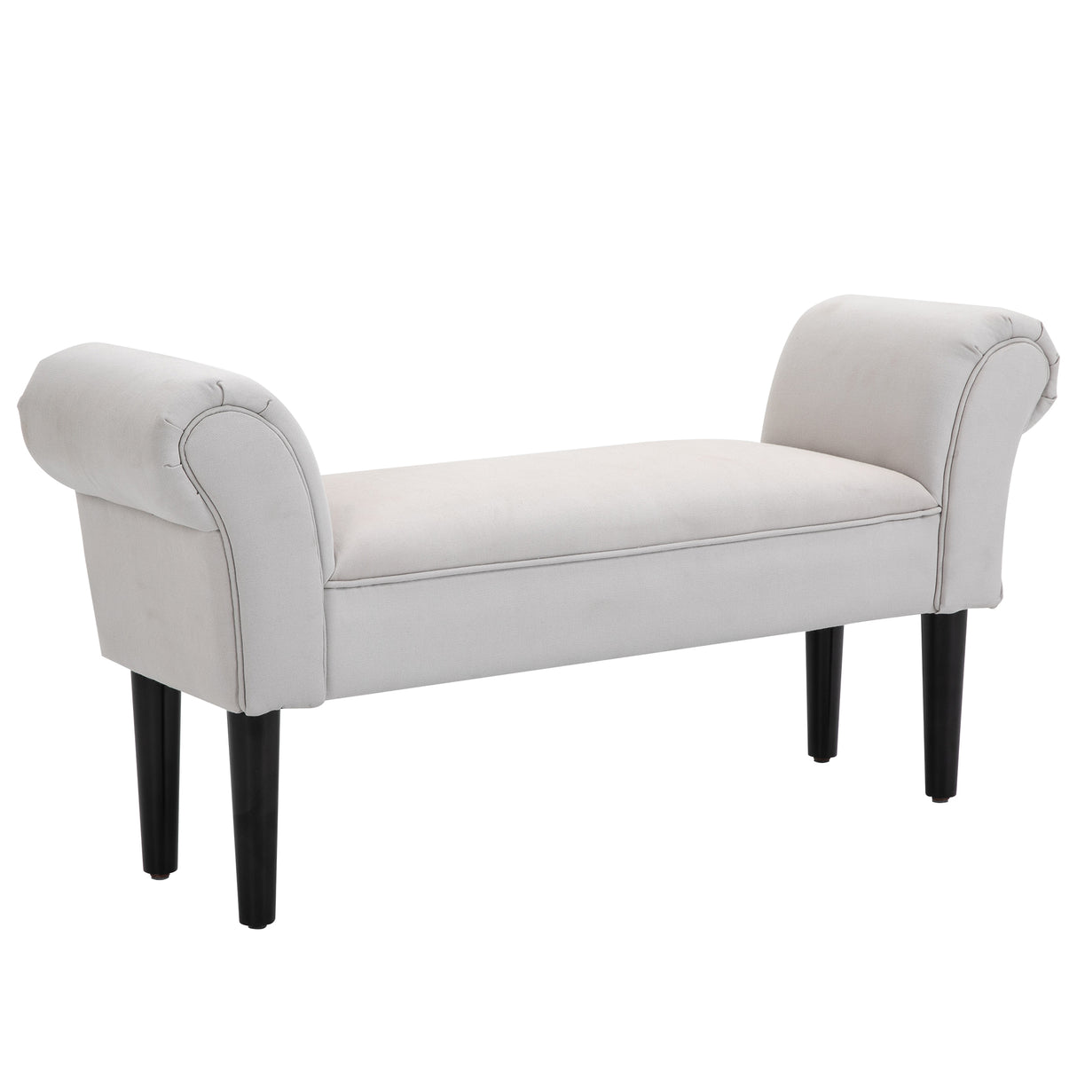 Fabric Hallway Seating Bench 102cm Wide - Velmora