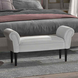 Fabric Hallway Seating Bench 102cm Wide - Velmora