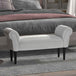 Fabric Hallway Seating Bench 102cm Wide - Velmora