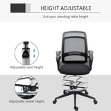 Fabric Home And Office Chair 59.5cm Wide With Adjustable Footrest in Set Of 5 - Velmora