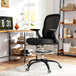 Fabric Home And Office Chair 59cm Wide With Adjustable Foot Ring - Velmora