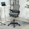 Fabric Home And Office Chair 59cm Wide With Flip-Up Armrest - Velmora