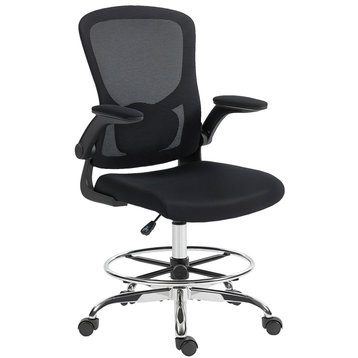 Fabric Home And Office Chair 60cm Wide With Adjustable Lumbar - Velmora