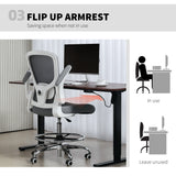 Fabric Home And Office Chair 60cm Wide With Adjustable Lumbar - Velmora