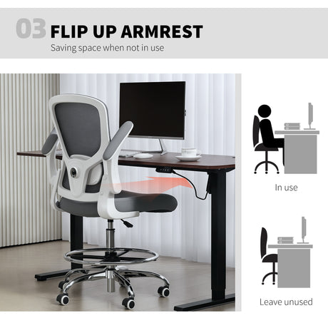 Fabric Home And Office Chair 60cm Wide With Adjustable Lumbar - Velmora