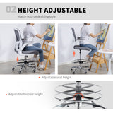 Fabric Home And Office Chair 60cm Wide With Adjustable Lumbar - Velmora