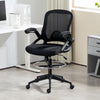Fabric Home And Office Chair 60cm Wide With Flip-Up Armrest - Velmora
