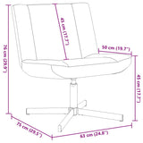 Fabric Home And Office Chair 63cm Wide - Vantage Home