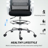 Fabric Home And Office Chair 66cm Wide With Adjustable Foot Ring - Velmora