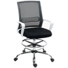 Fabric Home And Office Chair 66cm Wide With Adjustable Foot Ring - Velmora