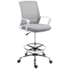 Fabric Home And Office Chair 66cm Wide With Adjustable Foot Ring - Velmora