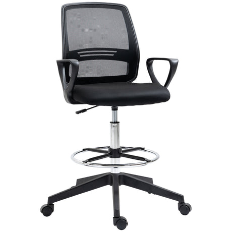 Fabric Home And Office Chair 68cm Wide With Footrest - Velmora