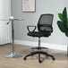 Fabric Home And Office Chair 68cm Wide With Footrest - Velmora