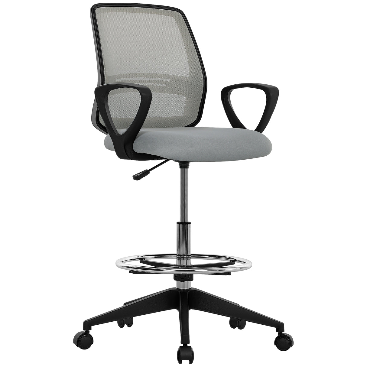 Fabric Home And Office Chair 68cm Wide With Footrest - Velmora