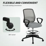 Fabric Home And Office Chair 68cm Wide With Footrest - Velmora