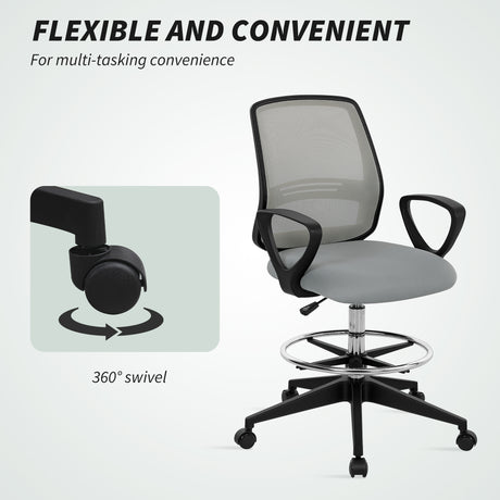 Fabric Home And Office Chair 68cm Wide With Footrest - Velmora