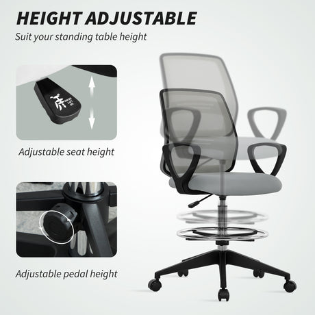 Fabric Home And Office Chair 68cm Wide With Footrest - Velmora