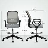 Fabric Home And Office Chair 68cm Wide With Footrest - Velmora