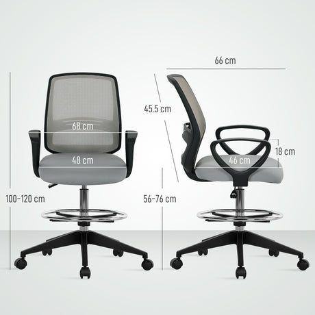 Fabric Home And Office Chair 68cm Wide With Footrest - Velmora