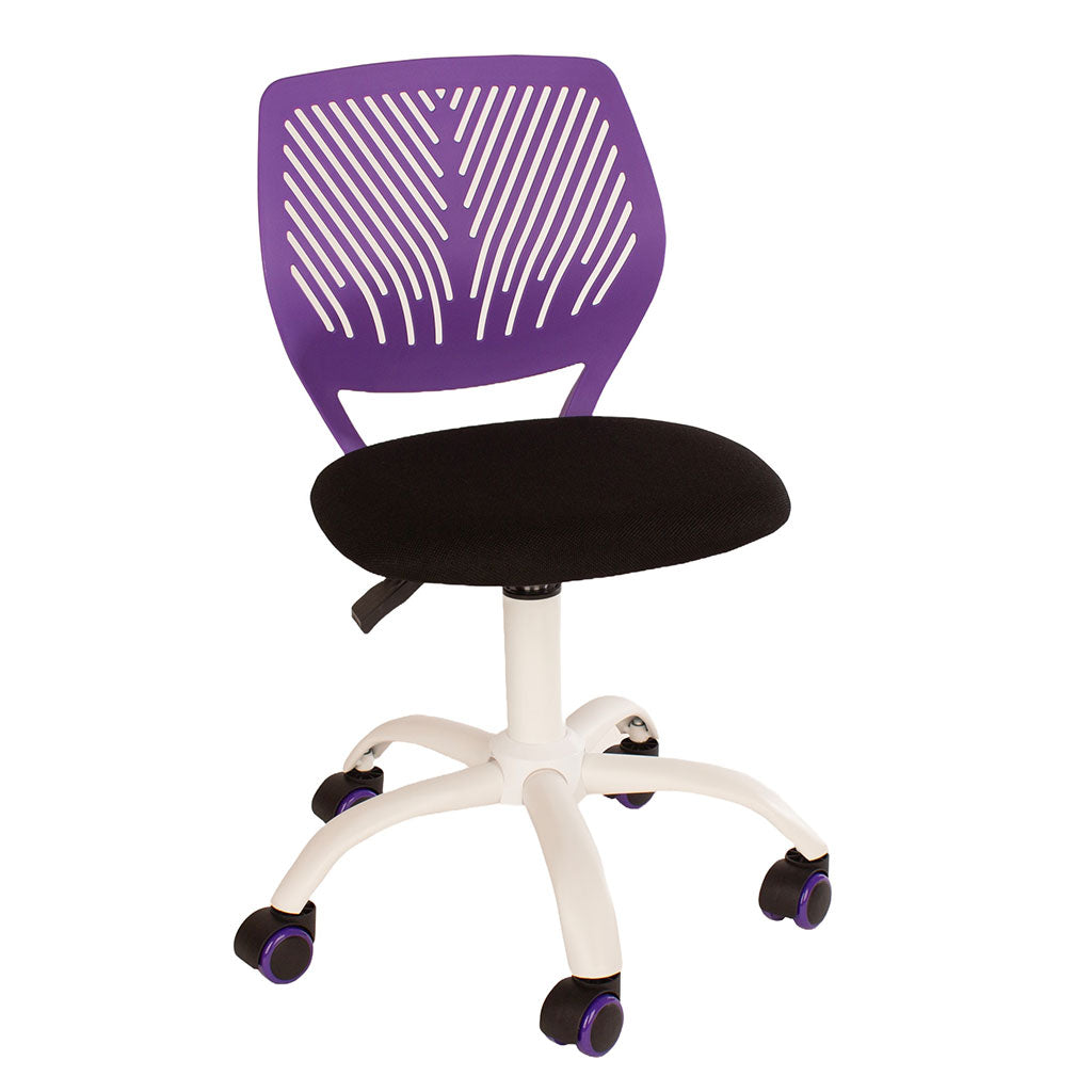 Fabric Home And Office Chair With White Base - Loft