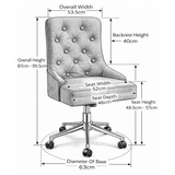 Fabric Home And Office Chair - Swansley