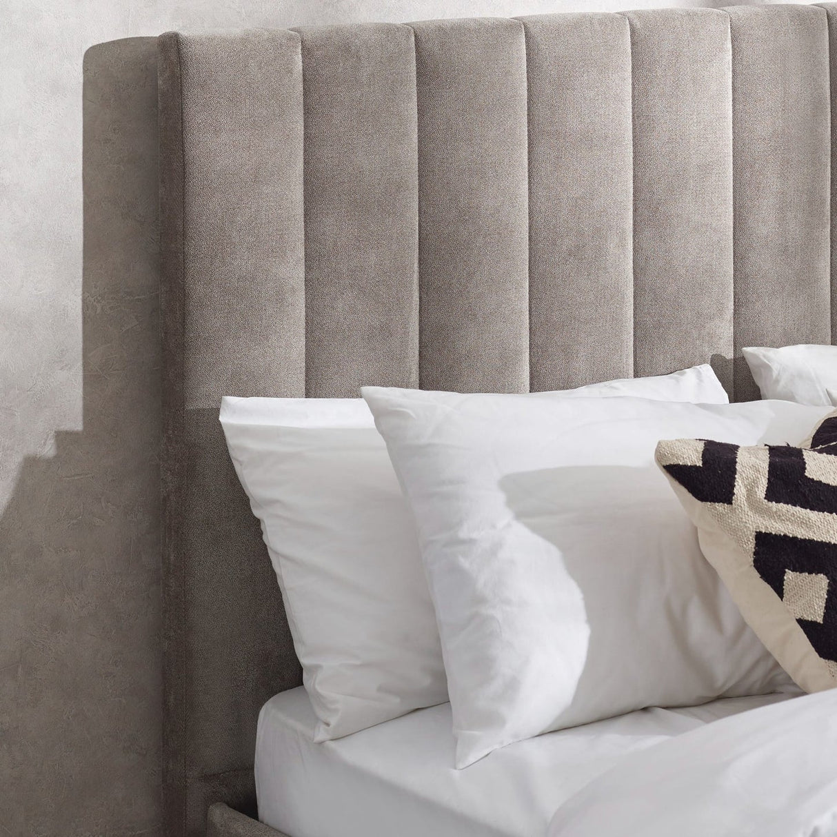 Fabric King Size Bed - Eloise