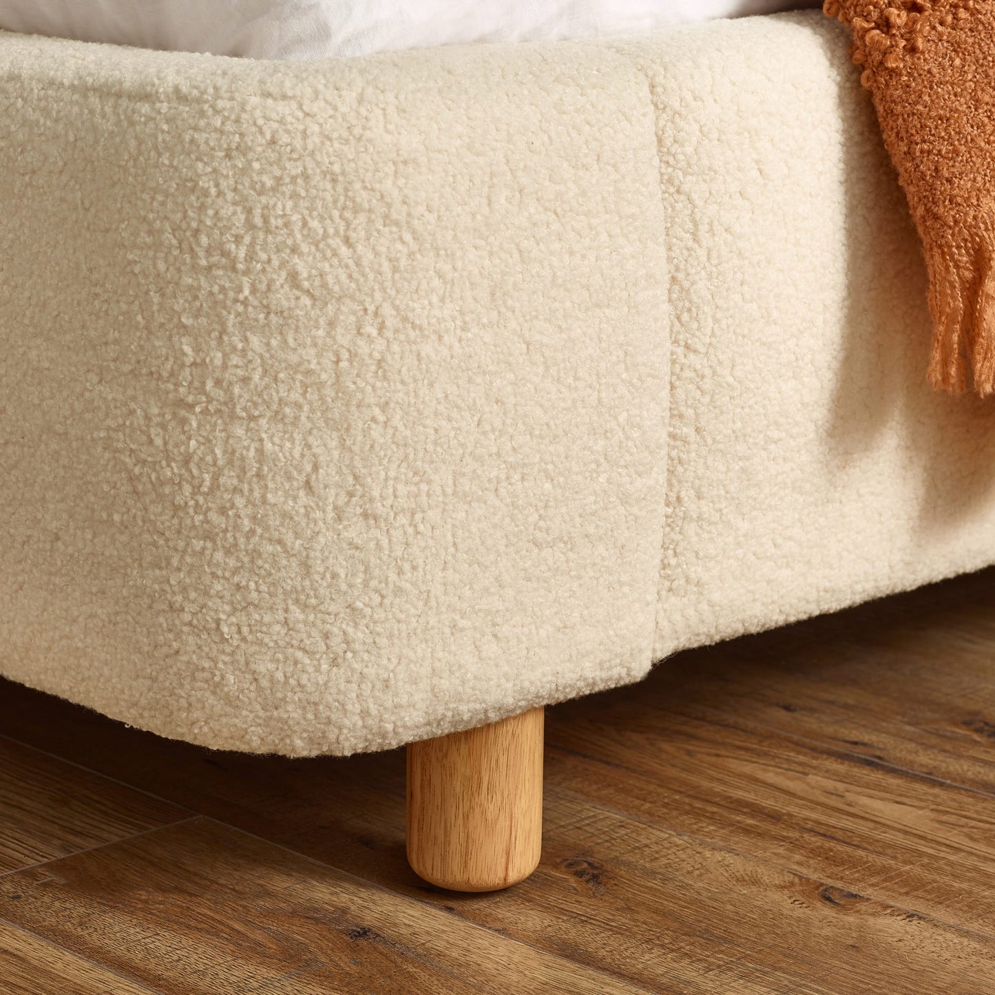 Fabric King Size Bed - Oberon