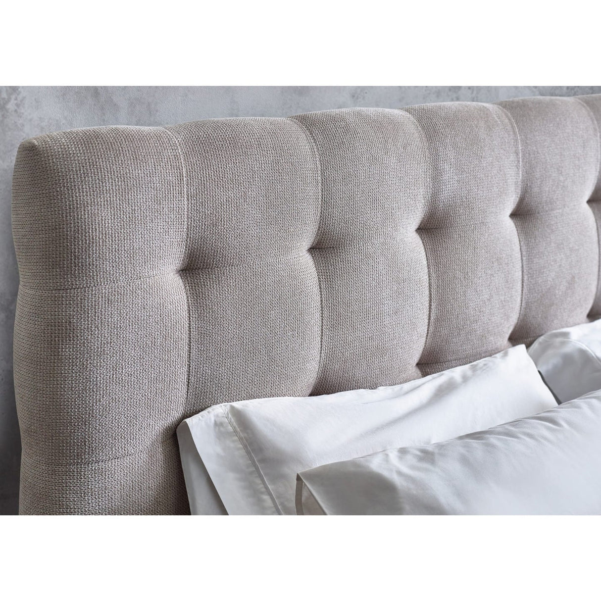 Fabric King Size Bed - Odette