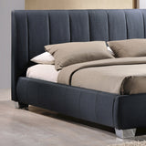 Fabric King Size Bed With Sprung Slatted Base - Braunston