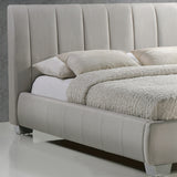 Fabric King Size Bed With Sprung Slatted Base - Braunston