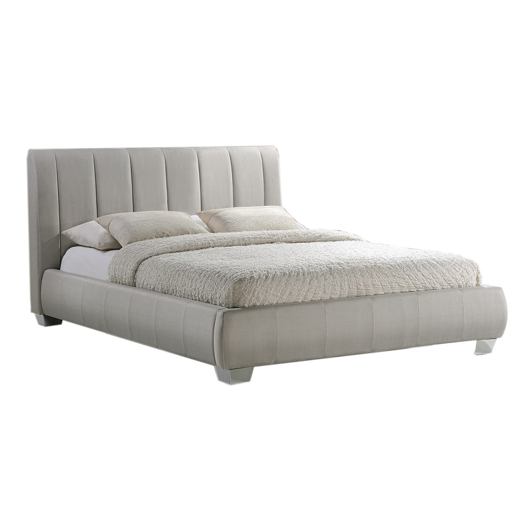 Fabric King Size Bed With Sprung Slatted Base - Braunston