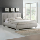 Fabric King Size Bed With Sprung Slatted Base - Braunston