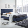 Fabric King Size Bed With Sprung Slatted Base - Brooklyn