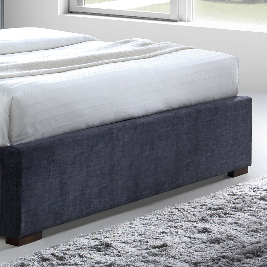 Fabric King Size Bed With Sprung Slatted Base - Hamilton