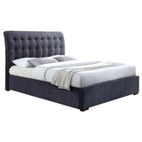 Fabric King Size Bed With Sprung Slatted Base - Hamilton