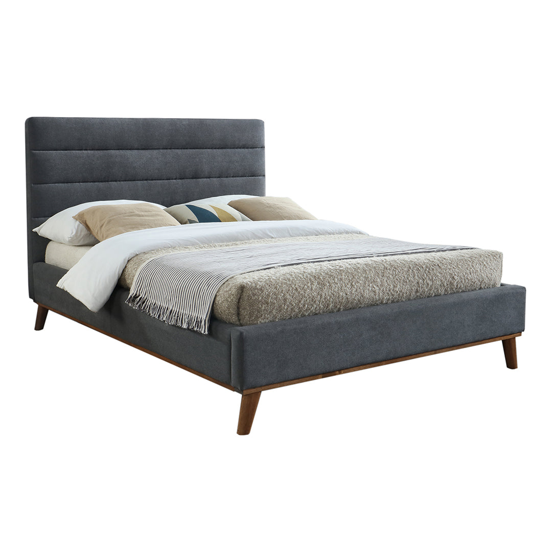 Fabric King Size Bed With Sprung Slatted Base - Mayfair