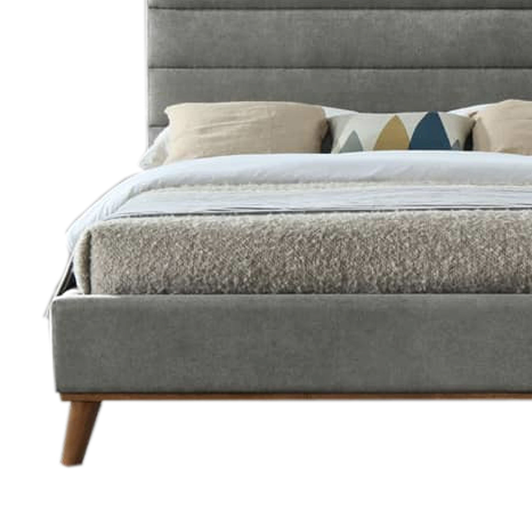 Fabric King Size Bed With Sprung Slatted Base - Mayfair