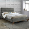 Fabric King Size Bed With Sprung Slatted Base - Mayfair