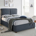Fabric King Size Bed With Sprung Slatted Base - Oakland