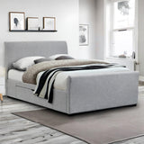 Fabric King Size Bed With 2 Drawers - Capri