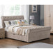 Fabric King Size Bed With 2 Drawers - Ravello