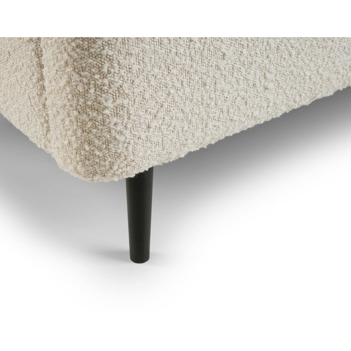 Fabric King Size Bed With Black Legs - Eden