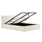 Fabric King Size Ottoman Storage Bed - Berlin