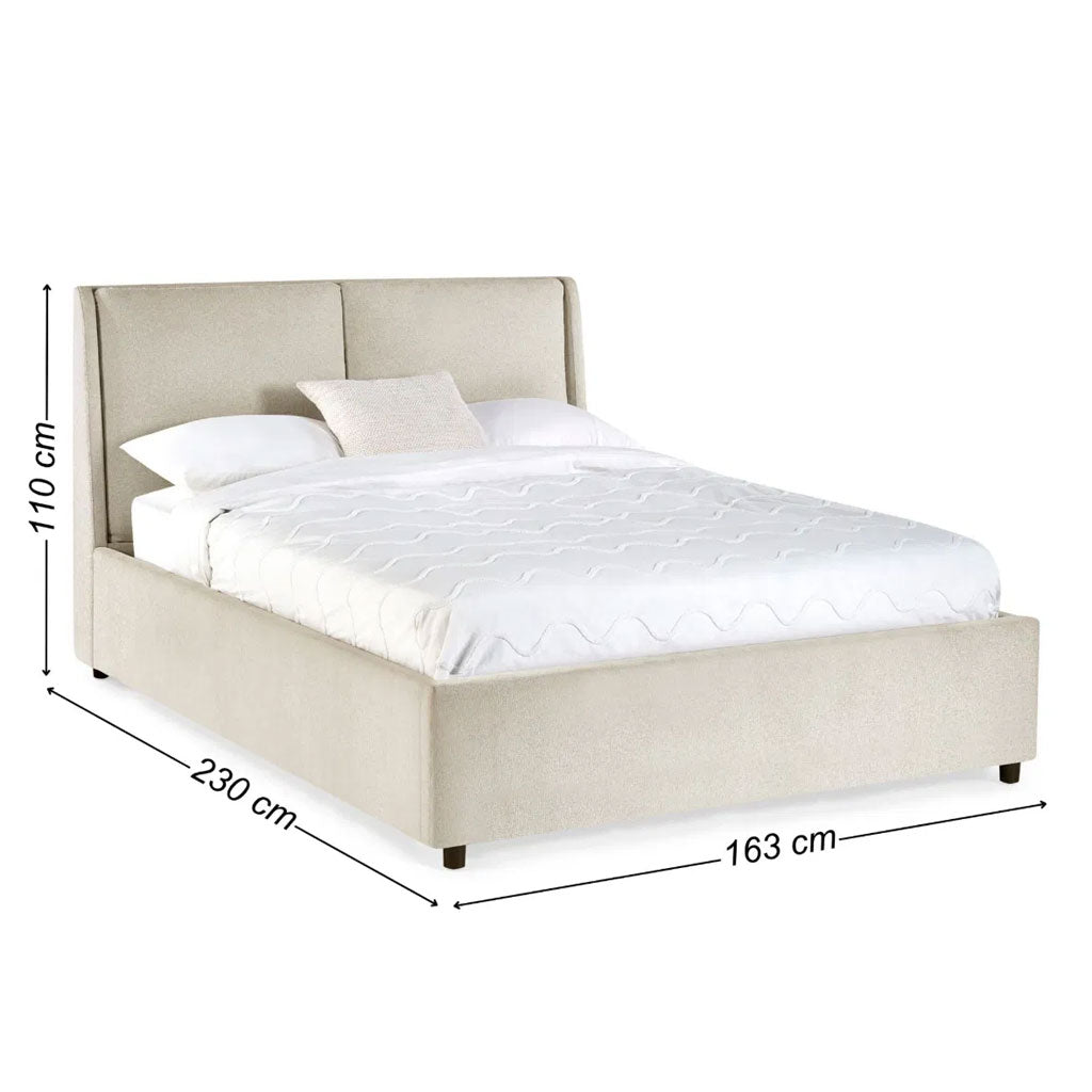 Fabric King Size Ottoman Storage Bed - Maddock