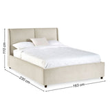 Fabric King Size Ottoman Storage Bed - Maddock