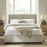 Fabric King Size Ottoman Storage Bed - Maddock