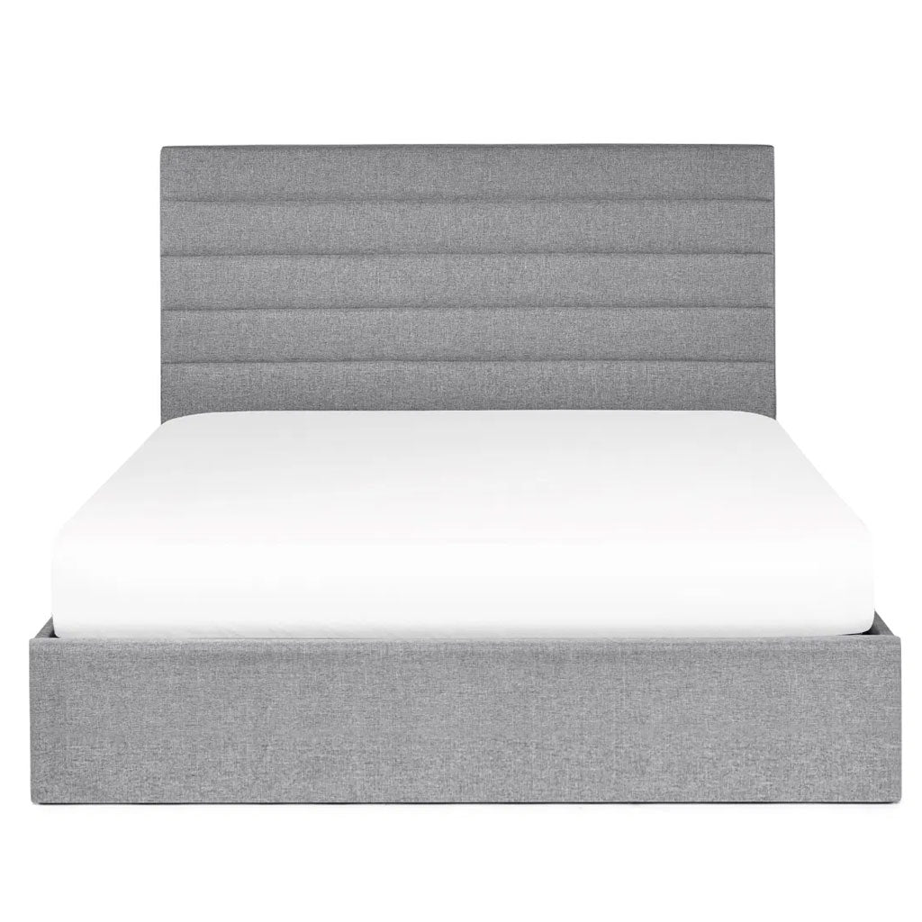 Fabric King Size Ottoman Storage Bed - Merida