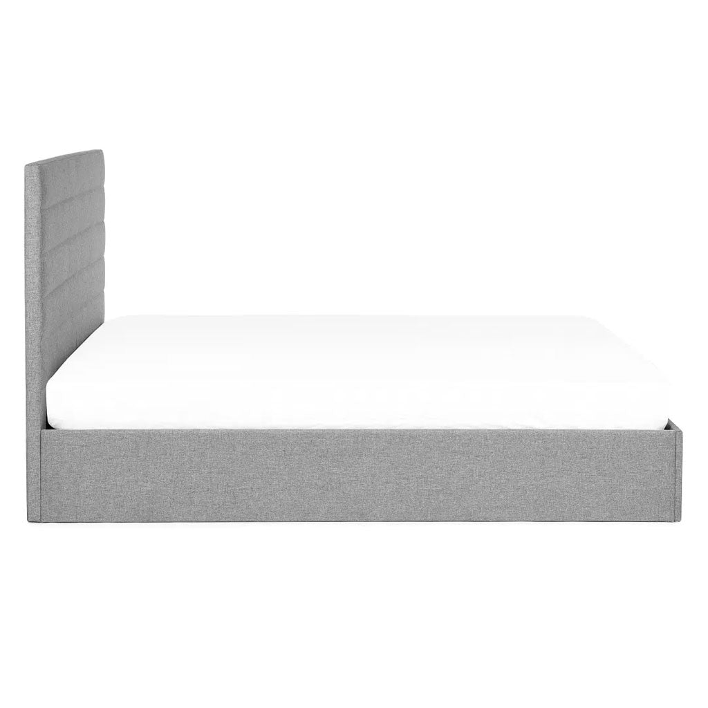 Fabric King Size Ottoman Storage Bed - Merida