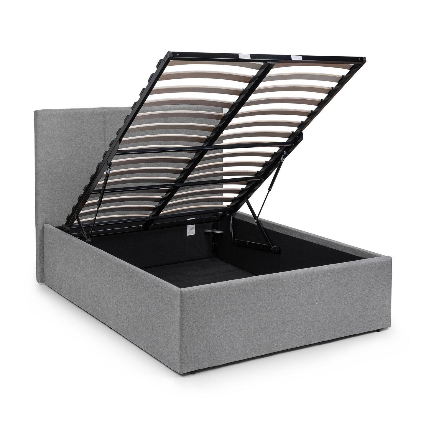 Fabric King Size Ottoman Storage Bed - Rialto