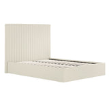 Fabric King Size Ottoman Storage Bed With Tall Headboard - Berlin